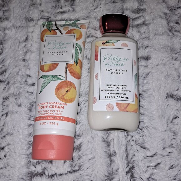 Bath And Body Works Pretty As A Peach Set New - Picture 1 of 2